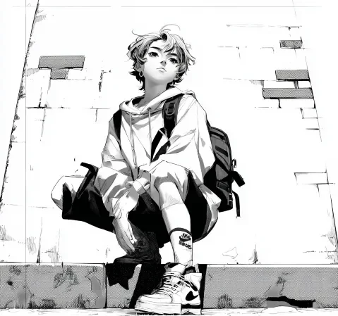 漫画词典词条卡片排列样式，展示编号与术语名称的排版方式